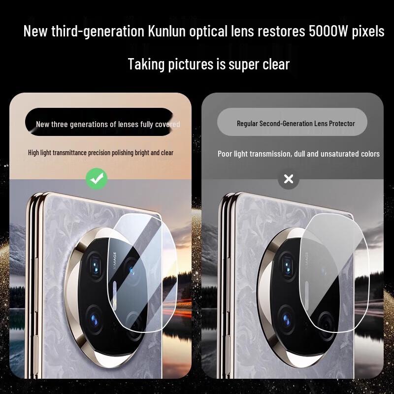 ESCASE Huawei Tempered Glass Camera Lens Protector
