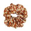 Korean Daisy Floral Hair Tie - Polyester Cotton Elastic Band