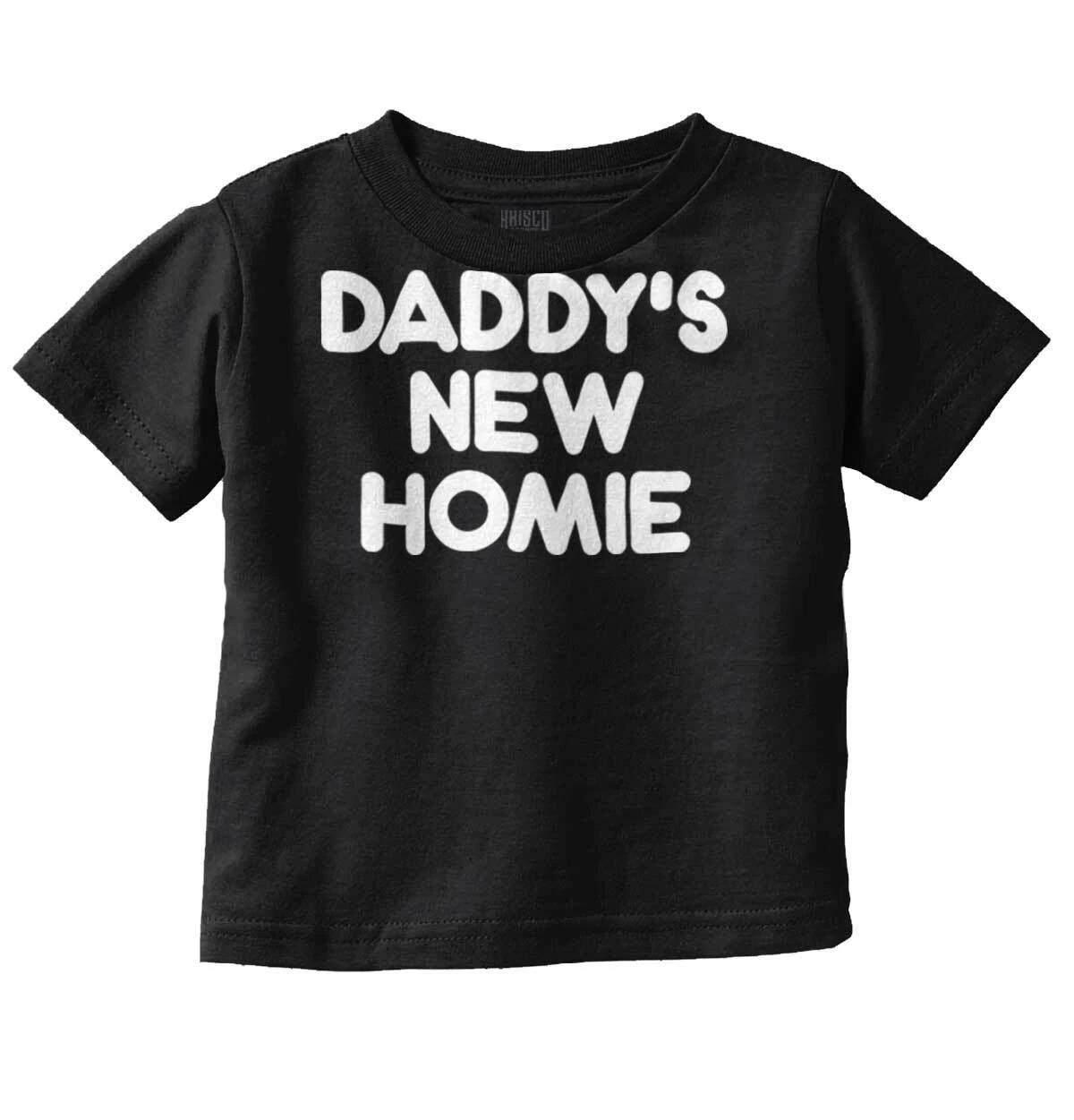 Daddy New Homie Funny Adorable Shower Gift Unisex Toddler Kids Youth T Shirt XL