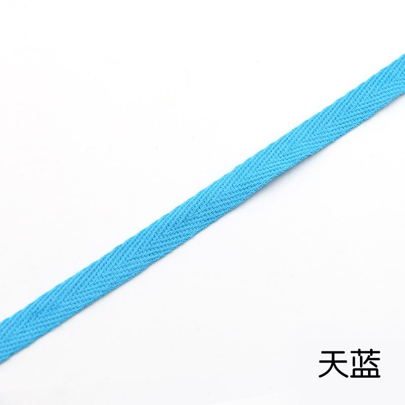 1Cm Color Cotton Herringbone Ribbon Webbing, Cotton Hand Hemming Strap Strap Strap Strap Piping Strap
