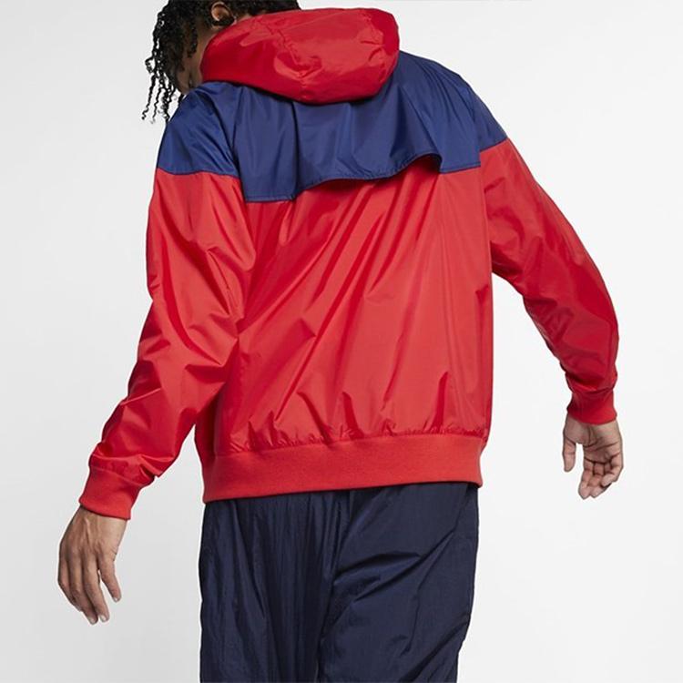 Nike Sportswear Windrunner Hooded Jacket Men Jackets Red Blue AR2192-657