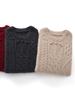 Solid Color Cable Knit Sleeveless Vest - Round Neck, Three-Needle Six-Strand Design, Perfect for Layering in Autumn and Winter