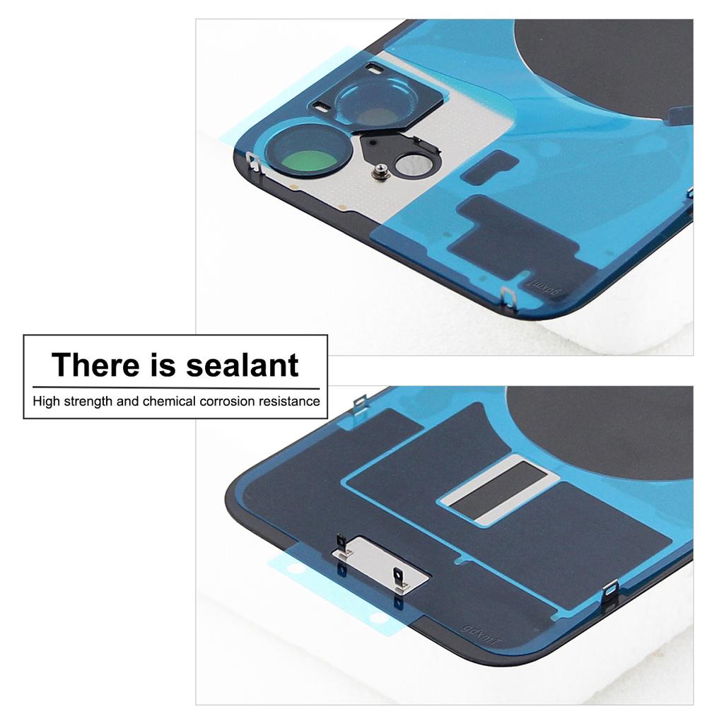 Glass Battery Cover For iPhone 16 16Plus Rear Door Housing Panel Camera Lens Parts For iPhone 16 Plus Battery Cover