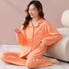 Pajamas women's spring and autumn pure cotton long-sleeved 1011 new autumn women's large-size loungewear cotton thin cardigan set
