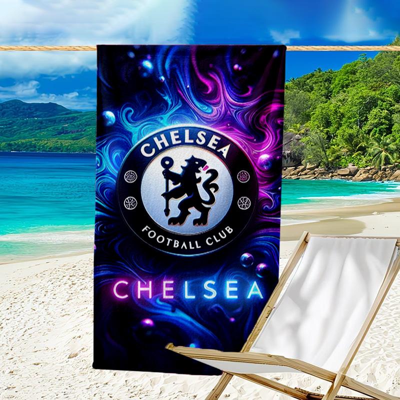 Chel-sea Fc Printed Beach Towel, Super Soft Microfiber, Perfect Gift Birthday, for Pool, Beach, Travel, for family and friends