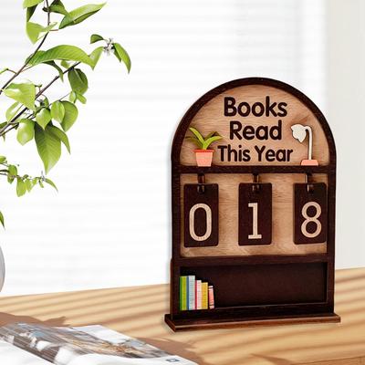 Book Counter (reading This Year), Reading , Premium, Challenge Counter, Ornament