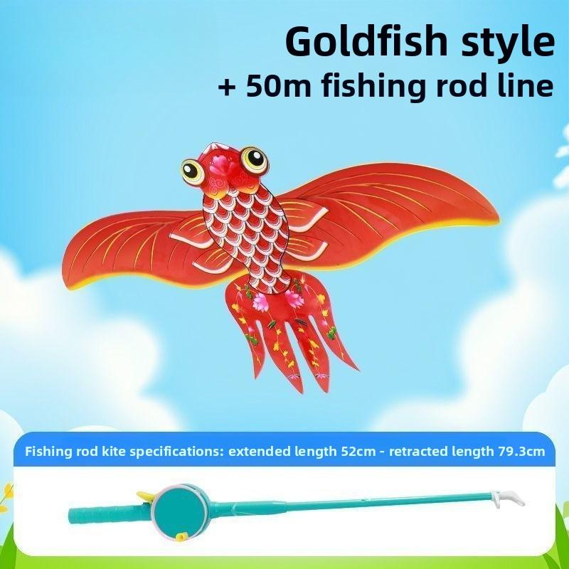 Fishing Rod Kite, Dynamic Mini Swallow and Butterfly Kite, Children Aged 3 To 6, Easy To Fly In A Light Breeze, Plastic Simulation Handheld Kite