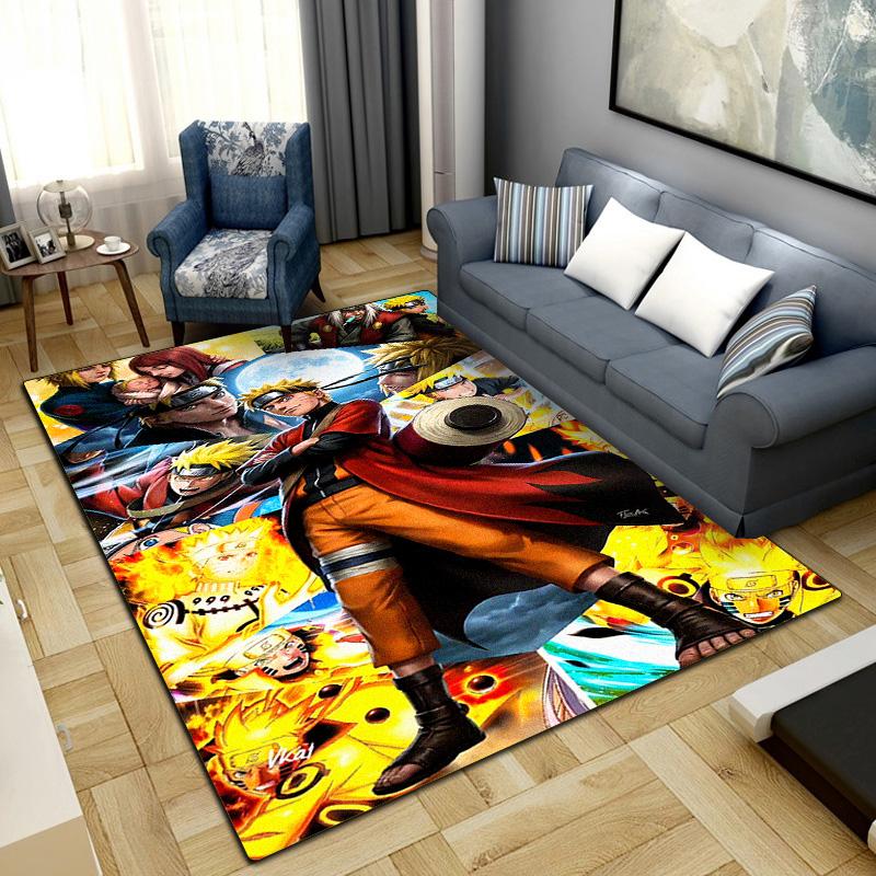 Anime-Naruto Area Carpet for Living Room Bedroom Home Decor Cool Movie Mat Floor Mat -LXR49
