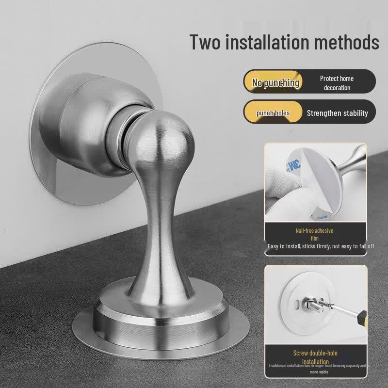 Fly.Globe Punch-Free 304 Stainless Steel Door Stop
