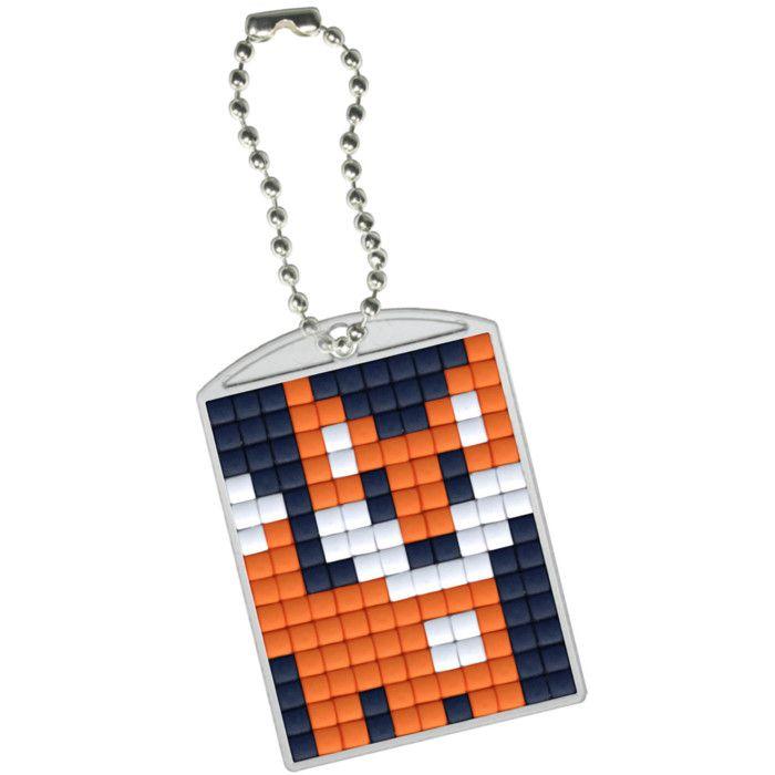 Fox Medallion Keychain - PIXEL - Creative Kit - 312 Colors - Ideal for Children - Original Gift