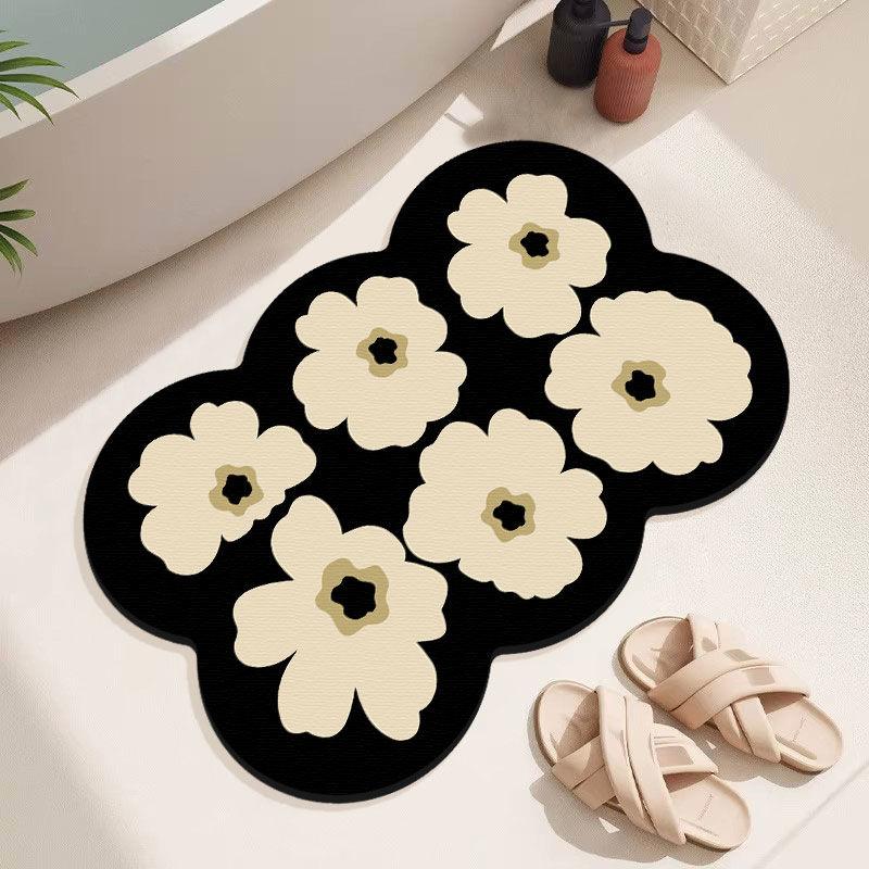 Łazienkowa mata podłogowa z ziemi okrzemkowej Dywanik toaletowy Mata pod drzwi wejściowe Mata pod stopy antypoślizgowa chłonna do toalety