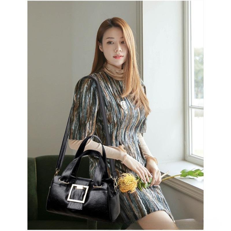 Women Bag New Euro-American Trend Large Capacity Shoulder Bag Soft Leather Texture Multi-Functional Women Bag Fashion Handheld Crossbody Bag