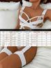 Big Size Hollow Lingerie for Women Open Anal  Role Play Bondage Uniform Erotic Maid Underwear Cosplay Costumes Outfit Set