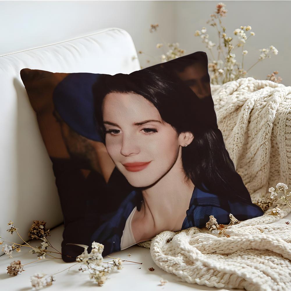 Cushion Cover  Linen  SkinFriendly Soft Decorative Case For Sofa Home Decor Hot Singer LLana DDel RReyS Pillow cover