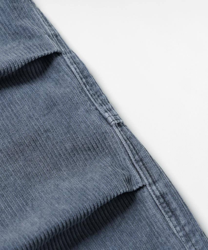 FRIZMWORKS Corduroy Banding Wide Fatigue Pants _ Navy