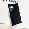 Per Custodia in Silicone con Motivo a Onde d'Acqua Samsung S2 S24 S23 Ultra Plus FE Ricarica Wireless Magnetica Protezione Bumper Copertura Morbida a Onda