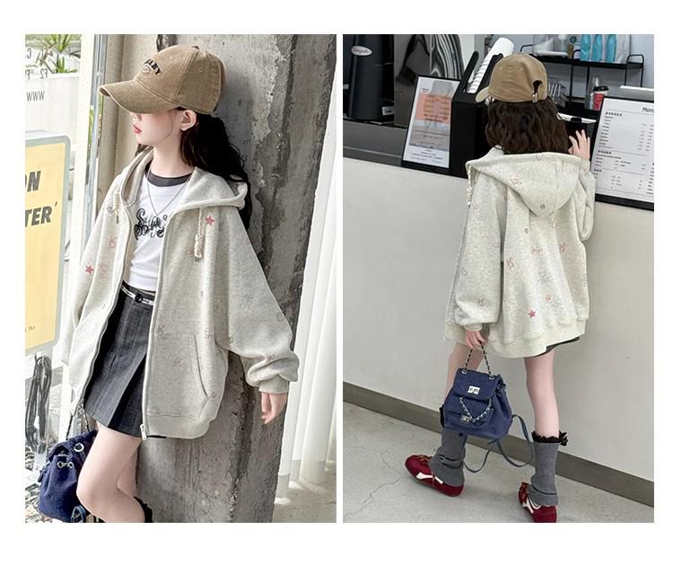 Jaro & Podzim 2025 Dívčí mikina s kapucí - Módní baseballová bunda s dlouhým rukávem