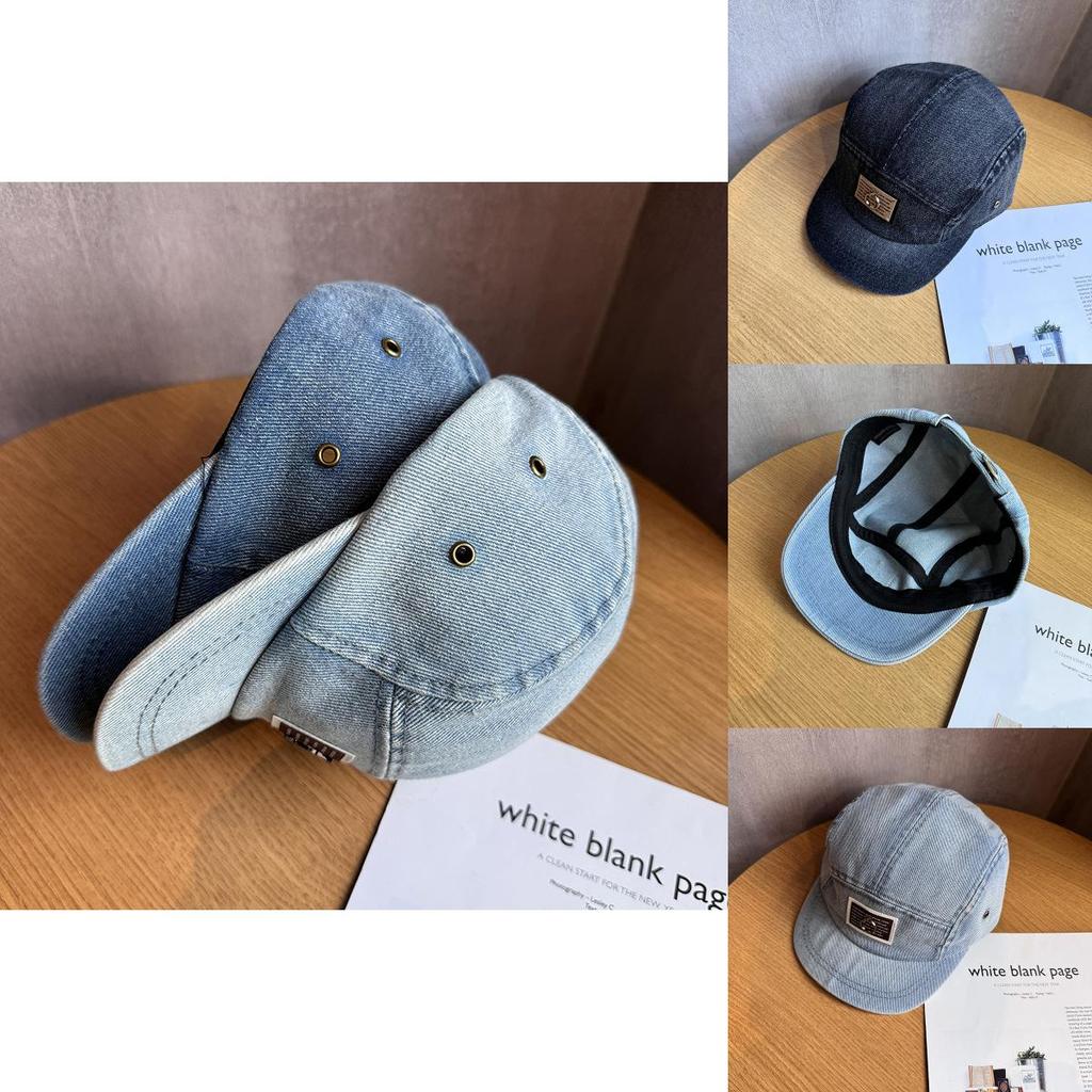 Trendy Letter Patch Cotton Baseball Hat With Sun Protection For Casual Wear