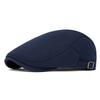 Cotton Adjustable Newsboy Caps Men Woman Casual Beret Flat Ivy Cap Soft Solid Color Driving Cabbie Hat Unisex Black Gray Hats