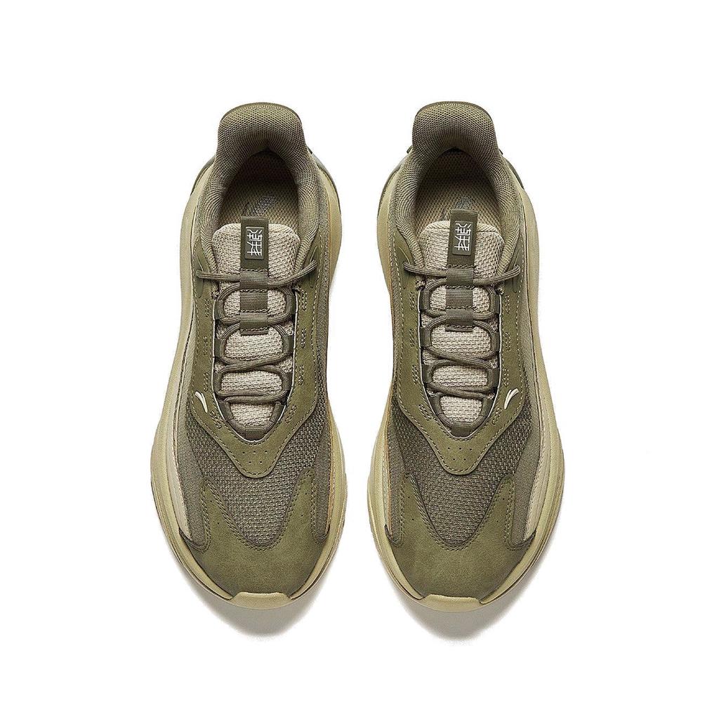 Anta Tide Worship 4.0 Versatile Comfortable Shock Absorbing Wear Resistant Low Top Lifestyle Casual Shoes Men Sneaker Jungle-Green Green 112528840R-2