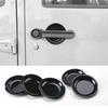 For Jeep Wrangler JK 07-17 Glossy Black ABS Interior Door Handle Bowl Cover Trim