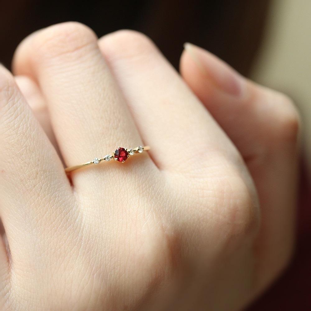 

ZHOUYANG Dainty Ring For Women Stylish Minimalist Engagement Shiny Zircon Crystal Light Yellow Gold Color Fashion Jewelry KCR174 6