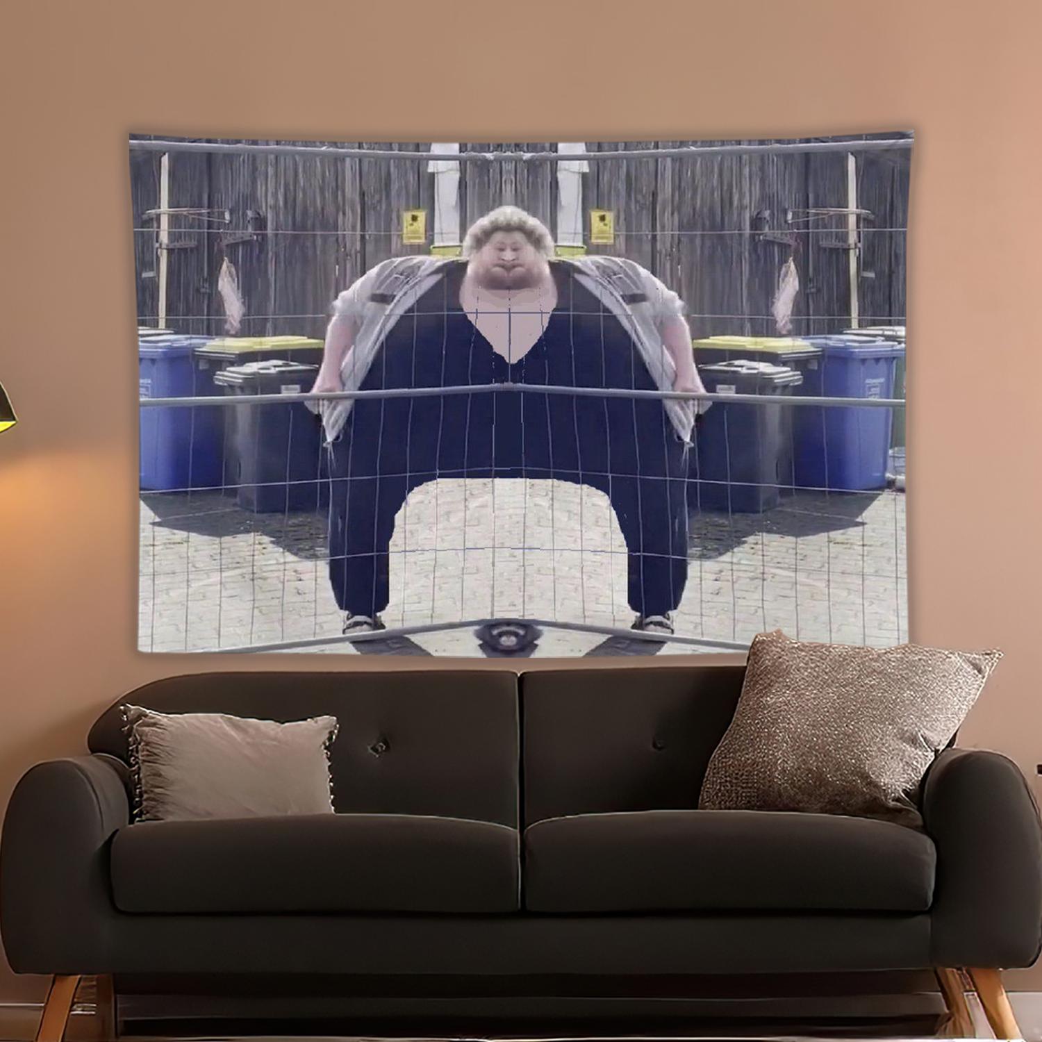 

Забавный D-Drachenlord Райнер В-Винклер Гобелен Украшение комнаты Домашний декор Спальня Настенная ткань 29x37in