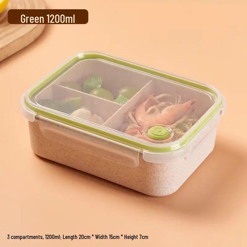 ZISIZ Wheat Straw Lunch Box