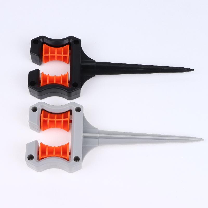 Garden Hose Guide Spike 10.24In Abs Water Pipe Positioning Holder Roller For Outdoor Garden Lawns Landscape Watering