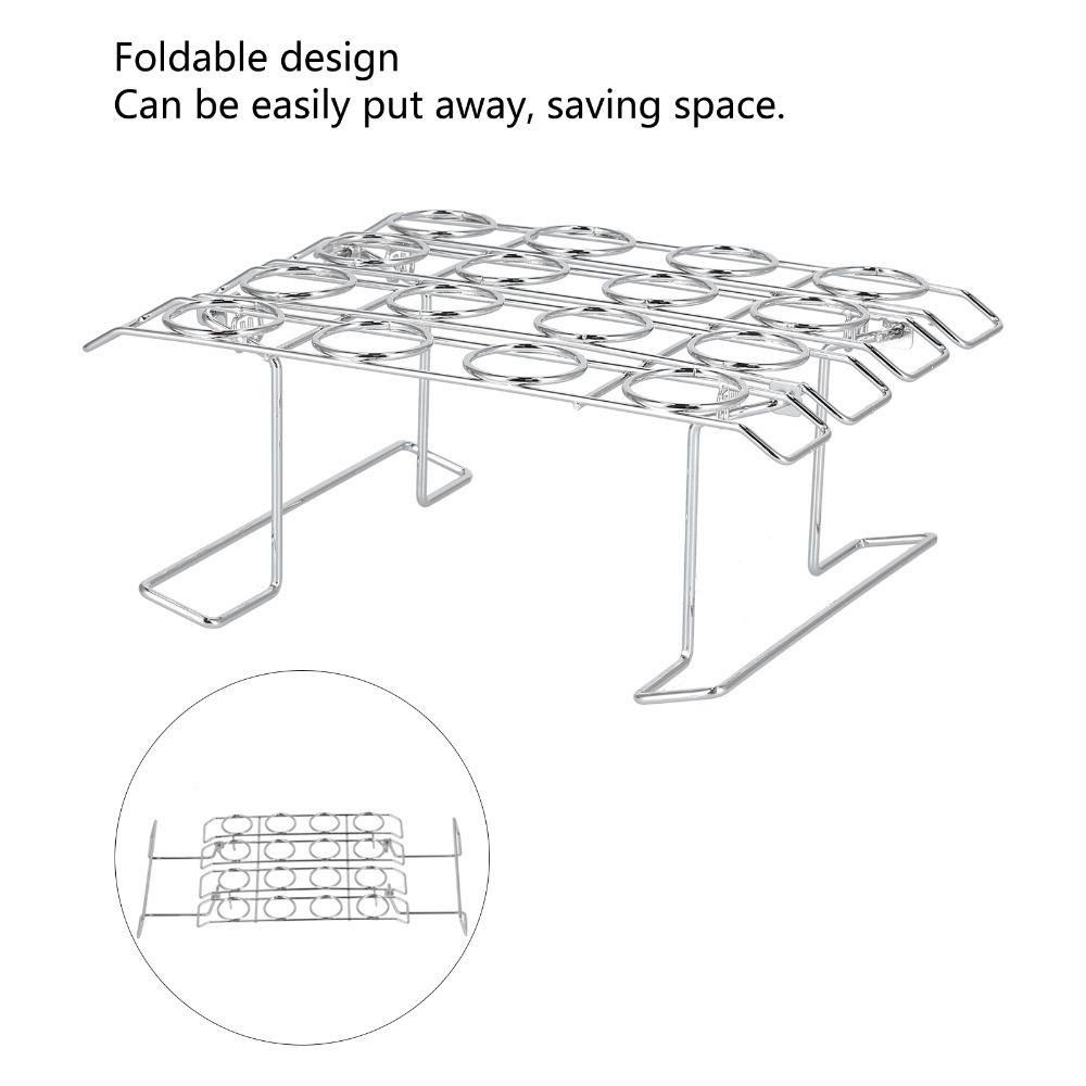 16 Holes Cupcake Cone Rack Foldable Design Cupcake Display Stand Dessert Baking Rack Baking Use