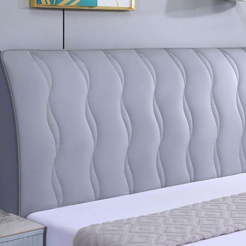 

Comfortable and Minimalist Bedside Cover Solid Color All Inclusive Anti Fouling No Washing Dust-proof Bedside Protective Cover W120xH70cm светло-серый