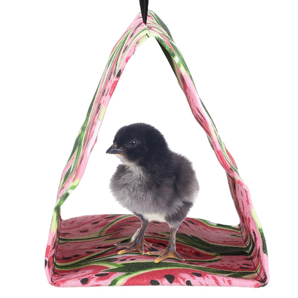 1PCS Spring Summer Canvas Pet Hammock Hanging Cave Bed for Parrots and Other BirdsWatermelon L