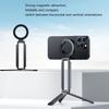 Foldable Aluminum Phone Holder Tripod For Handfree Photography Live Streaming Stable Magnetic Mount