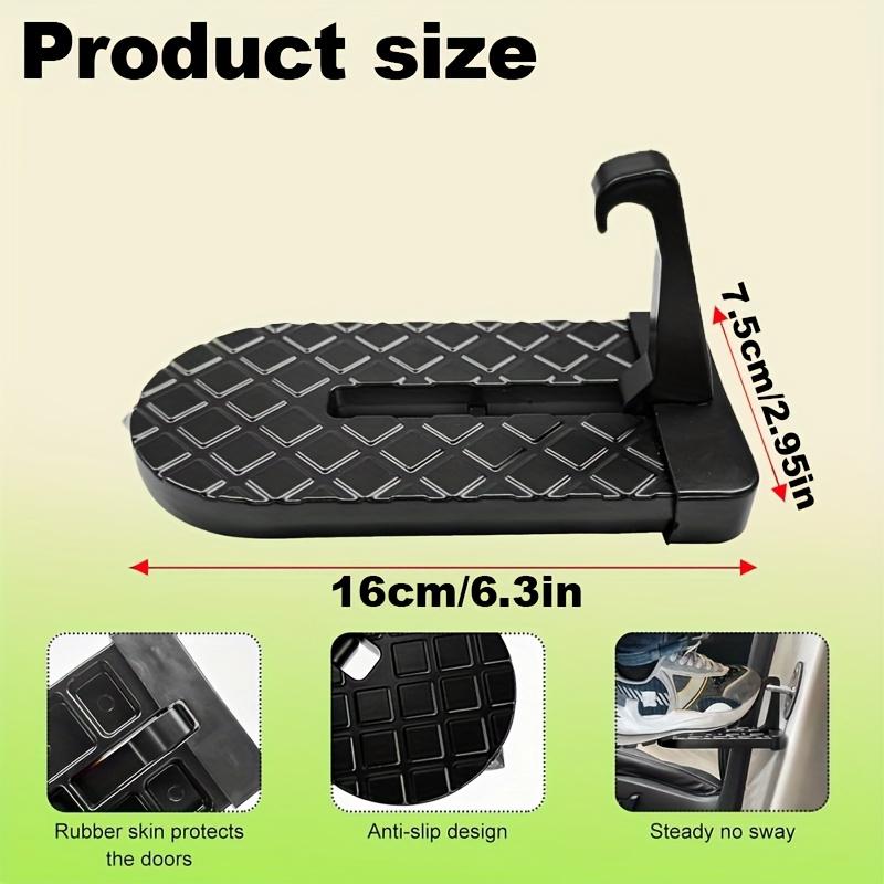 Folding Aluminum Car Door Ladder Dark-Colored,Non-Slip,Scratch-Resistant,Easy to Install for SUV Truck Roofs,Lightweight Durable