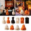 Halloween Ghost Shape Halloween Props Smokeless Candles Party Decoration Aromatherapy Holiday Decorations Multicolor