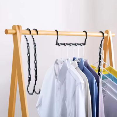 Sturdy Hanger Organizer Plastic Space Saving Hanger Smart Magic Clothes Hanger for Dorm Closet Storage Bedroom Essentials