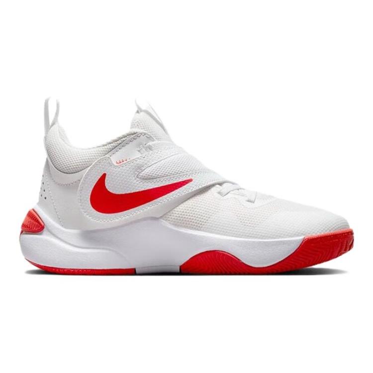 (GS) Nike Team Hustle D11 'Summit White Track Red' Kinder DV8996-102