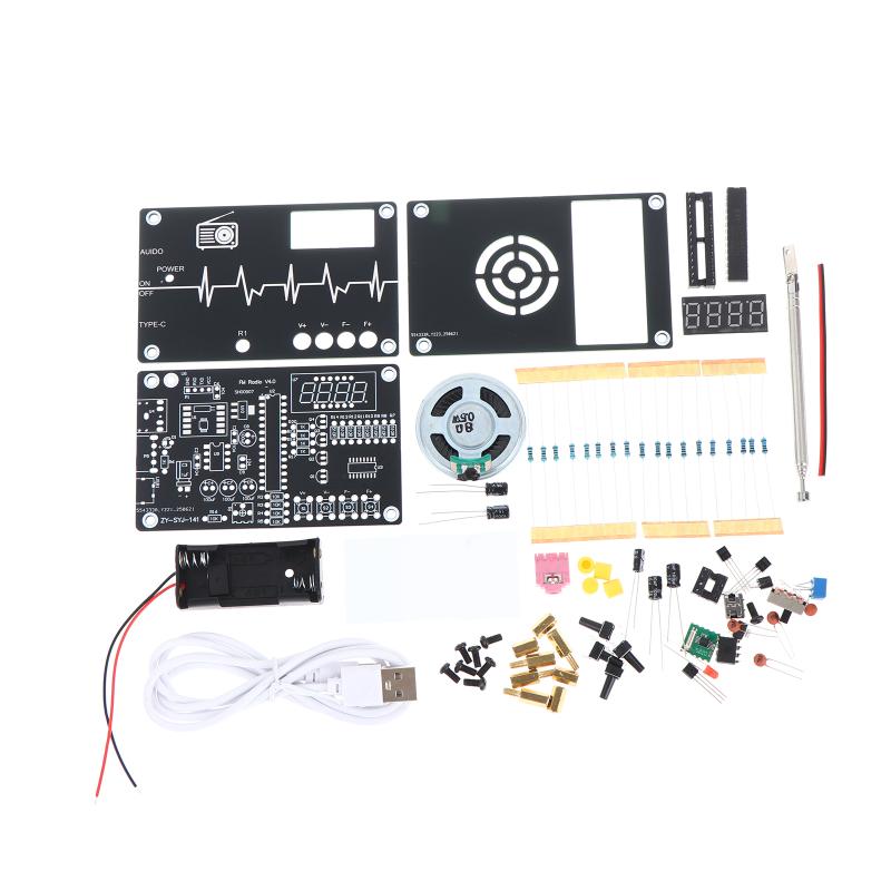 DIY FM Radio Kit Soldering Practice Kit For School Electronic Learning Education Supplies DIY Loose Parts 87-108MHz