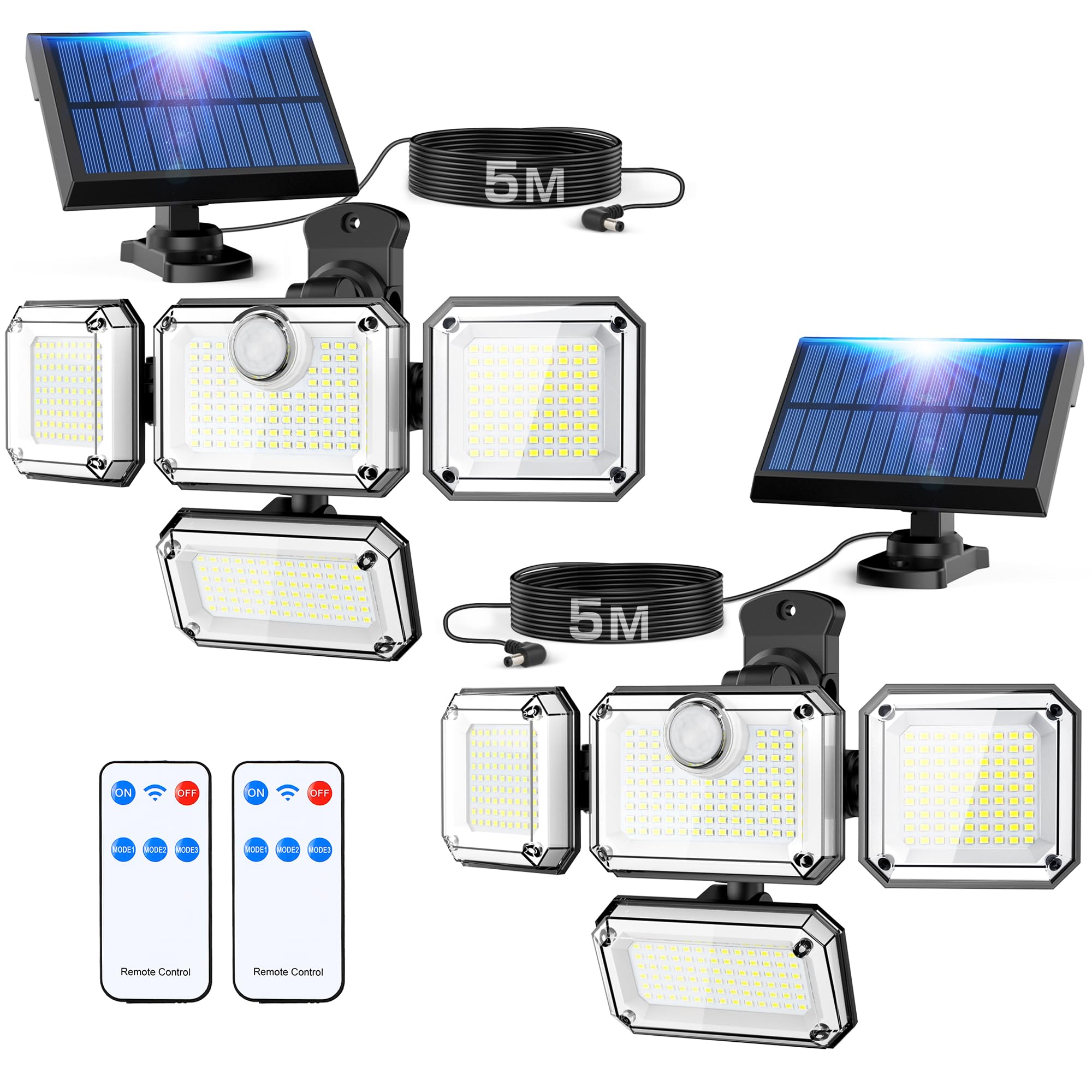 

AOZORA Solar Outdoor Motion Automatic Separate Sensor 3 Intelligent Adjustable 2400mAh Automatic Suitable for Front Parking and Power and Disaster