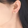 ESTELLE Øredobber Sølv Gult Gullbelagt Cubic Zirconia [Offisielt] Dame 0776-0066-0000-0000