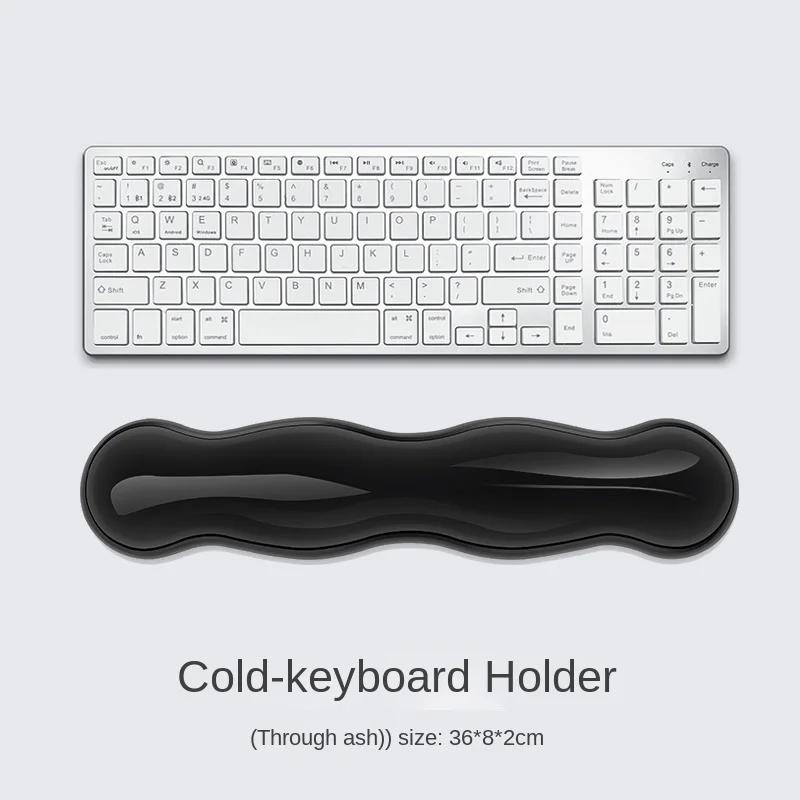 Ergonomic Mouse Pad Wrist Antislip Silicone Transparent Wrist Brace Support Mat Memory Wrist Pad Computer Laptop Keyboard Mat