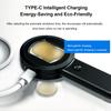 Portable Digital Magnifier Handheld Magnifying Glass with 2.0 Inch Screen 100W Pixels