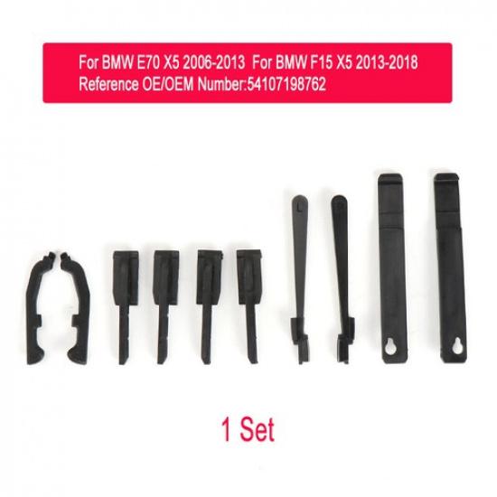 2006-2013 BMW X5 E70 Car Sunroof Sun Visor Bracket Clip Repair Kit | 10pcs | Black | Durable | Clips