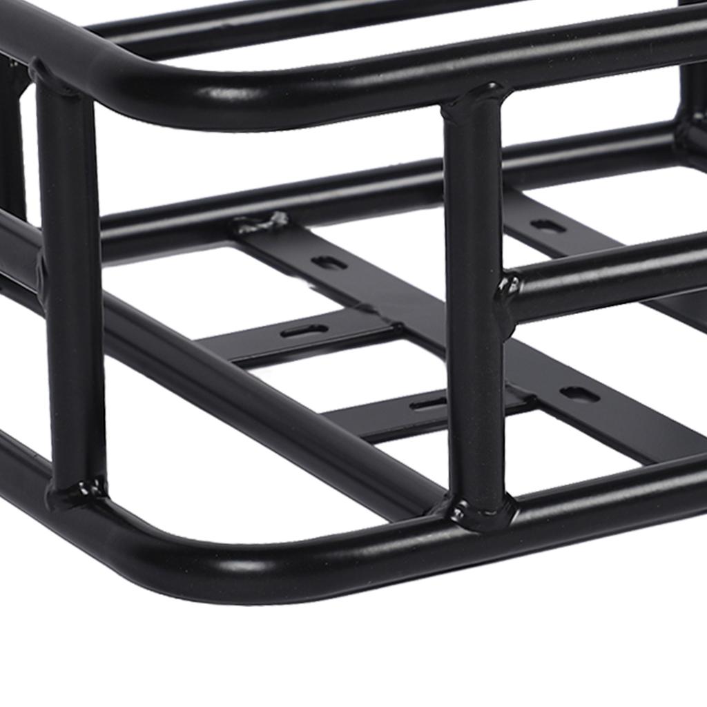 Bike Rear Seat Basket Large Capacity Cargo Carrier Rustproof Storage Basket For Bicycle