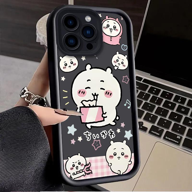 

Чехол с изображением японской манги Чиикавы Усаги для iPhone 17 Air 16 E 15 14 Plus 13 12 Mini 11 Pro Max, противоударный, из жидкого силикона. iPhone 13 ProMax