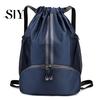 Sports Backpack Drawstring Gym Bag Soccer Basketball Organizer with Separate Shoe Compartment Large Capacity Waterproof Design