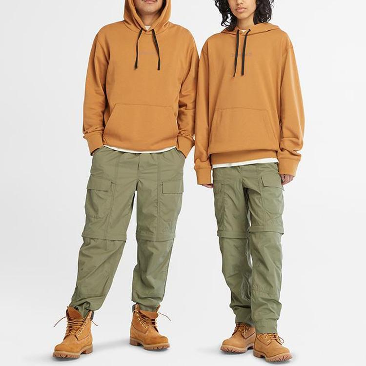 Timberland Solid Color Letter Logo Printed Casual Hoodie Unisex hoodies Wheat A6QFH-P47