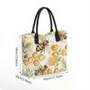  Honey Bee Pattern Large Tote Bag Casual Portable Shoulder Handbag for Daily Use