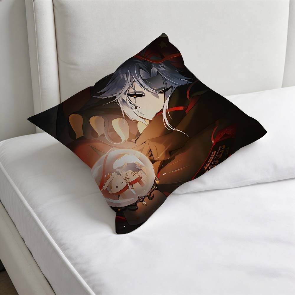 FFreak PPierrots CCircus Square Pillow Cover Decorative Throw Pillow Case for Sofa Couch Bed Home Car Living Room Decoration