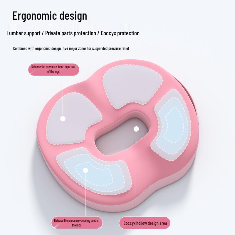 Thickened Memory Foam Seat Cushion: Breathable, Ergonomic Lumbar Support for Long Sitting